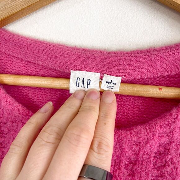 Gap Barbie Pink Crewneck Sweater Size LP - Picture 2 of 7